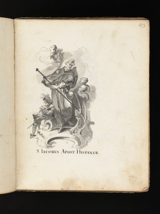 Allegorical and sacred subjects, and hermits. Drawings, ca. 1740.