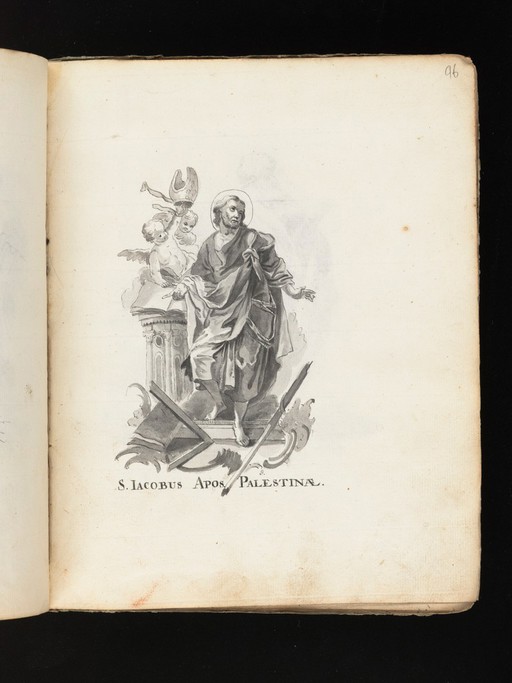 Allegorical and sacred subjects, and hermits. Drawings, ca. 1740.