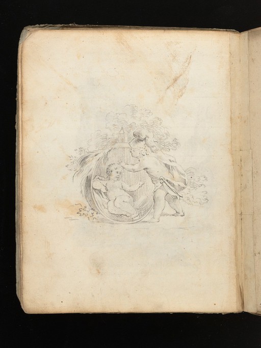 Allegorical and sacred subjects, and hermits. Drawings, ca. 1740.