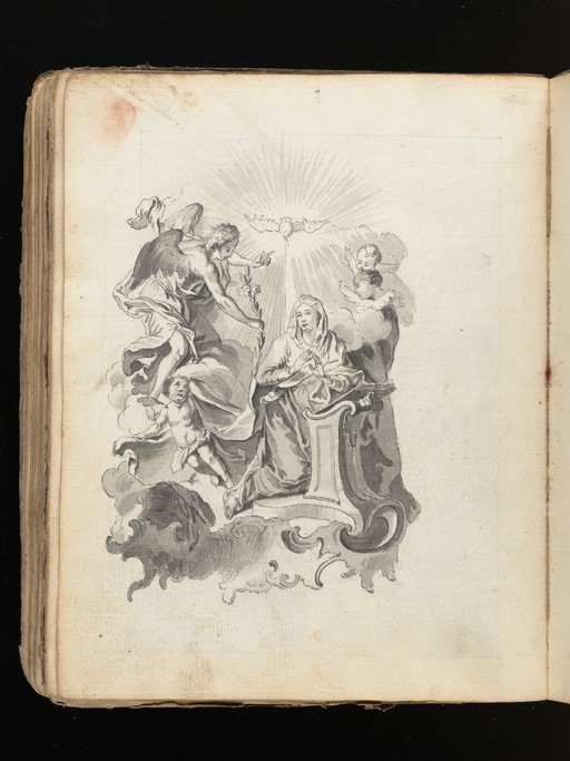 Allegorical and sacred subjects, and hermits. Drawings, ca. 1740.