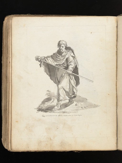 Allegorical and sacred subjects, and hermits. Drawings, ca. 1740.