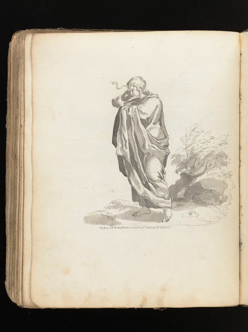 Allegorical and sacred subjects, and hermits. Drawings, ca. 1740.