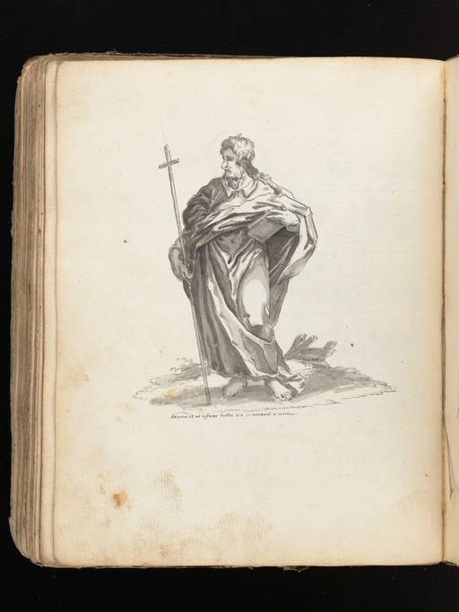 Allegorical and sacred subjects, and hermits. Drawings, ca. 1740.