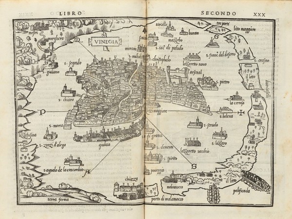 Isolario di Benedetto Bordone nel qual si ragiona di tutte l'isole del mondo, con li lor nomi antichi et moderni, historie, fauole, et modi del loro viuere, et in qual parte del mare stanno, & in qual parallelo & clima giaciono. Con la gionta del Monte del Oro nouamente ritrouato. Con il breve del papa et gratia & priuilegio della illustrissima Signoria di Venetia come in quelli appare / [Benedetto Bordone].