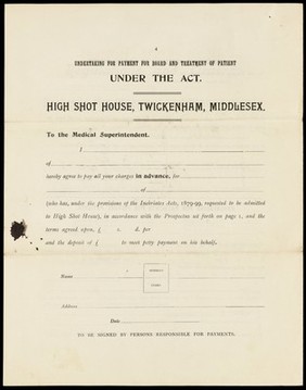 High Shot House, St. Margarets, Twickenham, Middlesex ... / resident medical superintendent: Thelwell Pike.