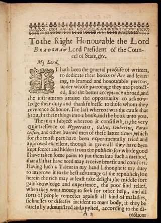 Polypharmakos kai chymistēs: or, The English unparalell'd physitian and chyrurgian : shewing the true use of all manner of plants and minerals. In which is explained, the whole art and secresy of physick and chyrurgery. Wherein is contained, 1. The cure of any internal disease, which hath taken effect, and brought forth symptoms, ... 2. The making of diverse rare and excellent balsames, oyls, plaisters, and waters, with the effects thereof. 3. The making, and use of purges, vomits, drinks, and clisters, ... 4. The nature and temperarure [sic] of herbs, plants, and vegetables, ... 5. The way to extract the spirits and quintaessences of several sorts of herbs and minerals, and the rare operations they have. 6. The making of salt of wormwood, balm, or any other herb. 7. The cure of any wound, contusion, puncture, or ulcer in any part of the body. All which have been prescribed and practised by several learned doctors and chyrurgians. / By D. Border, practitioner in physick.