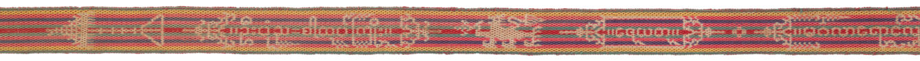 Silk binding tape from Burmese-Pali Manuscript