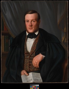 Louis (Ludwig) de Wette, physician of Basel. Oil painting by Amalia de Wette-Jersing, 1843.