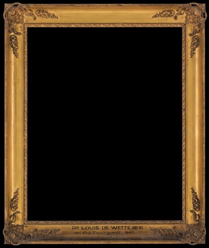 Louis (Ludwig) de Wette, physician of Basel. Oil painting by Amalia de Wette-Jersing, 1843.