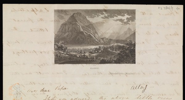 Illustrated Letterhead of Glarus