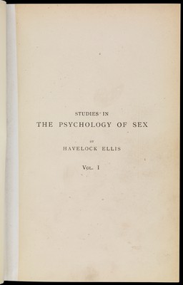 Studies in the psychology of sex. Vol. 1, Sexual inversion / by Havelock Ellis and John Addington Symonds / by Havelock Ellis.