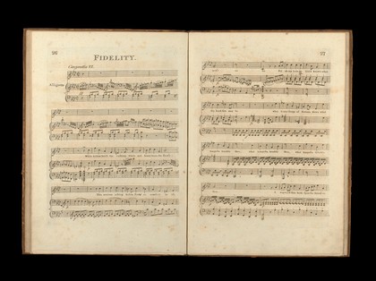 Dr. Haydn's VI original canzonettas : for the voice with accompaniment for the pianoforte dedicated to Mrs John Hunter.