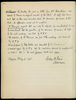 Biomedical Society Minute Book