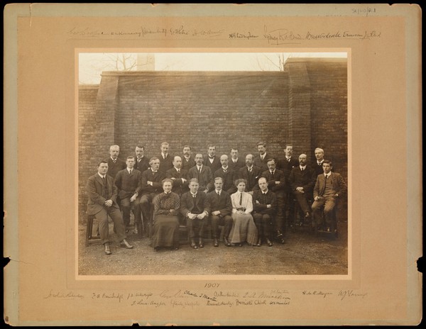 Lister Institute Group Photograph with names
