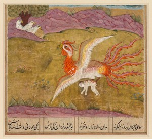 view The Simurgh carries Zal to her nest