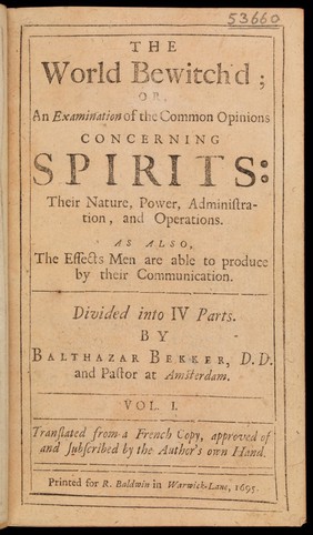 Title Page , The World Bewitch'd