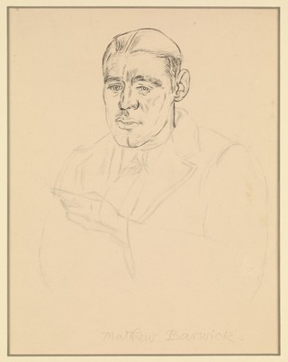 Matthew Barwick. Drawing by T. Hennell, ca. 1935.