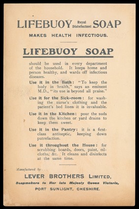 Advert for Lifebuoy Soap