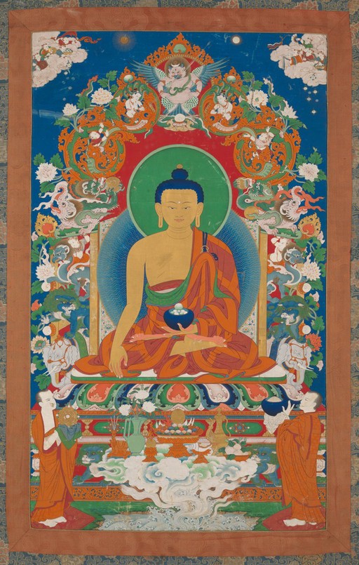 The Buddha. Gouache.