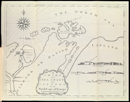 Map of the North Cape of Europe