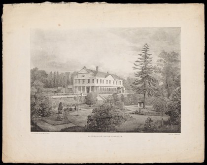 Lauderdale House, Highgate. Lithograph by T.M. Baynes, 182-.