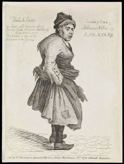 Foolish Sam, a mentally defective man in London