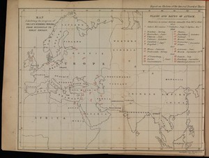 view Map Exhibiting the Progress of the Late Epidemic Cholera...