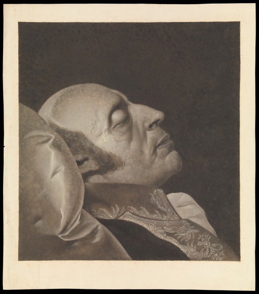 A Hanoverian prince on his deathbed. Gouache, 1794