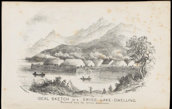 Ideal sketch of a Swiss Lake-Dwelling