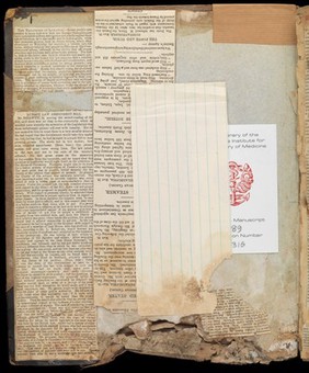 MS. 6789, Newspaper cuttings