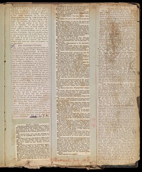 MS. 6789, Newspaper cuttings