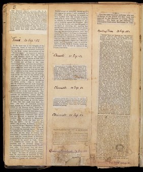 MS. 6789, Newspaper cuttings