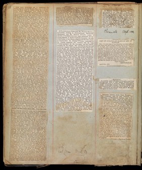 MS. 6789, Newspaper cuttings