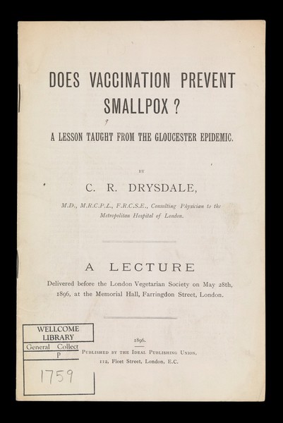Lecture: Does vaccination prevent smallpox?