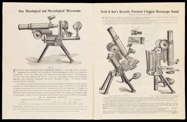 Swift & Son's new patent microscope.