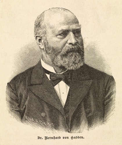 Bernhard Aloys von Gudden. Wood engraving, 1886.