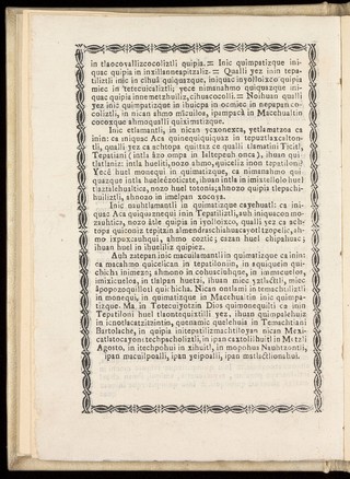 Netemachtiliztli. In Itechpa in cè yancuican pahtli, inic in Macehualtin quimatizque iquin yeiman, quenin, ihuan quezqui quicelizque / [José Ignacio Bartolache].