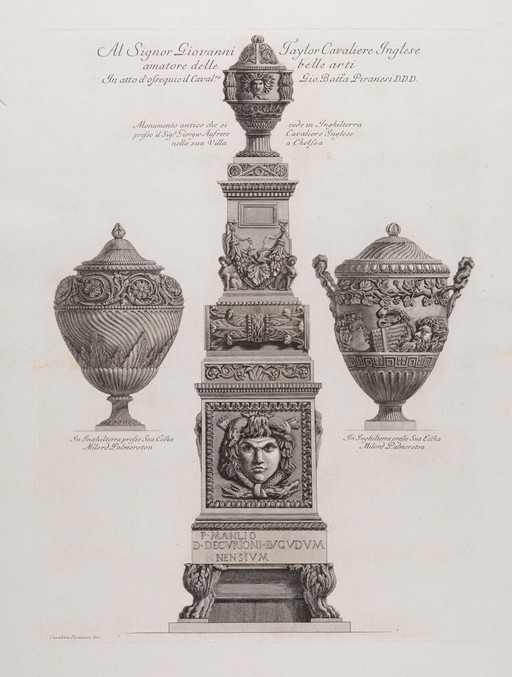Three marble vases