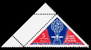 view Le monde uni contre le paludisme : 5 centimes : postes / Republique d'Haiti.
