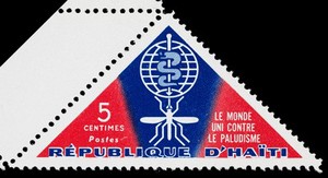 view Le monde uni contre le paludisme : 5 centimes : postes / Republique d'Haiti.