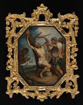 Martyrdom of Saint Bartholomew. Oil painting after Jusepe de Ribera.