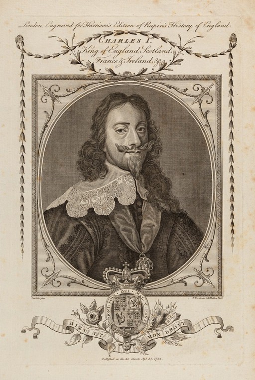 King Charles I. Engraving, ca. 1784