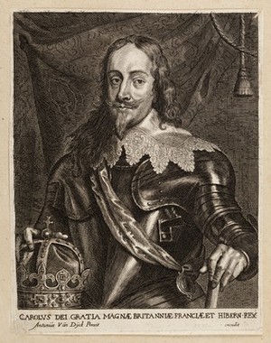 view King Charles I. Engraving by J. Meyssens, 16--, after A. van Dyck.