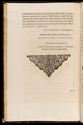 Hortus Indicus Malabaricus, continens regni Malabarici apud Indos cereberrimi onmis generis plantas rariores, Latinis, Malabaricis, Arabicis, et Bramanum characteribus hominibusque expressas ... addita ... descriptione, qua ... praecipuae in medicina vires ... demonstrantur / Adornatus per Henricum van Rheede, van Draakenstein [sic] et Johannem Casearium [vols. III-V, J. Munnicks, vol. VI, T.J. van Almeloveen] .... Notis adauxit et commentariis illustravit Arnoldus Syen [vols. II-XII, J. Commelinus]. [Vols. VII-XII, In ordinem redegit et Latinitate donavit Abrahamus a Poot].