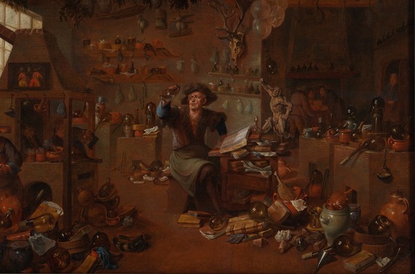 A savant in his cabine, 17th century.