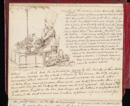 A flower seller, Joseph Lister, 1817