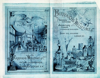Burroughs Wellcome price list, 1885-1891
