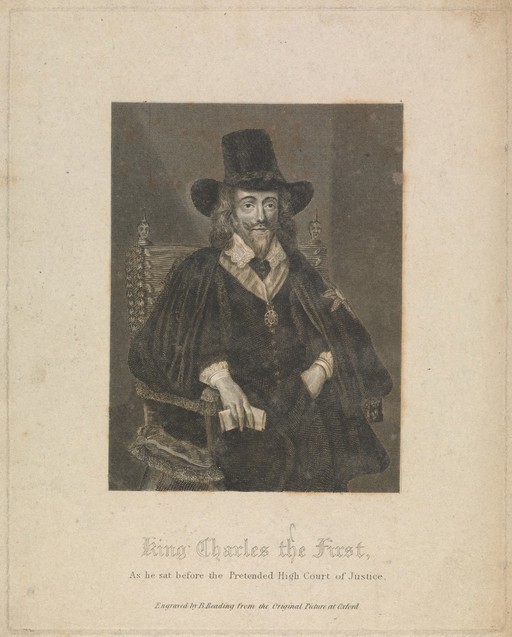 King Charles I. Engraving by B. Reading after E. Bower.