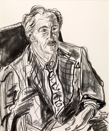 George Hitchings. Charcoal by Sir Roy Calne, 1991.