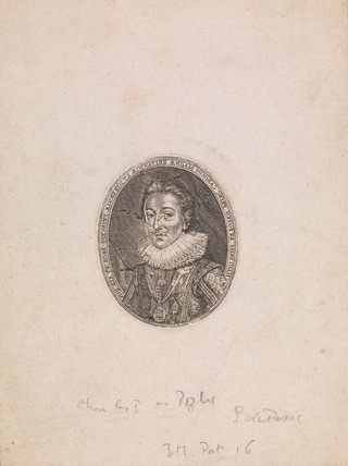 King Charles I as Prince of Wales, on horseback. Engraving by S. de Passe, 1616.